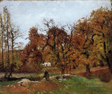  autumn Oil Painting - autumn landscape near pontoise Camille Pissarro